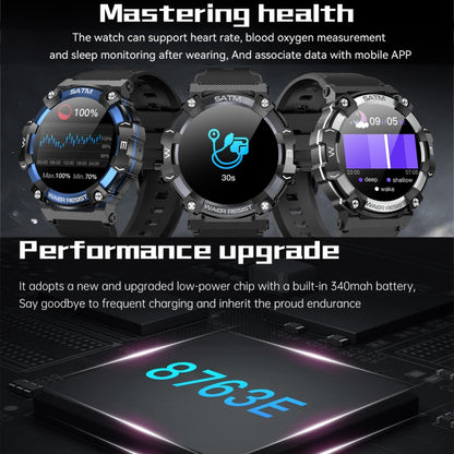 PG666 Montre intelligente d'appel Bluetooth à écran TFT de 1,39 pouces, prend en charge la surveillance de la fréquence cardiaque / de la pression artérielle