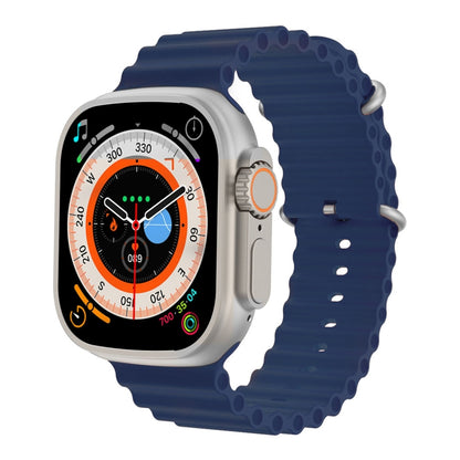 Montre intelligente à écran TFT Q8 Ultra 1,96 pouces, prend en charge la surveillance de la fréquence cardiaque / de la pression artérielle
