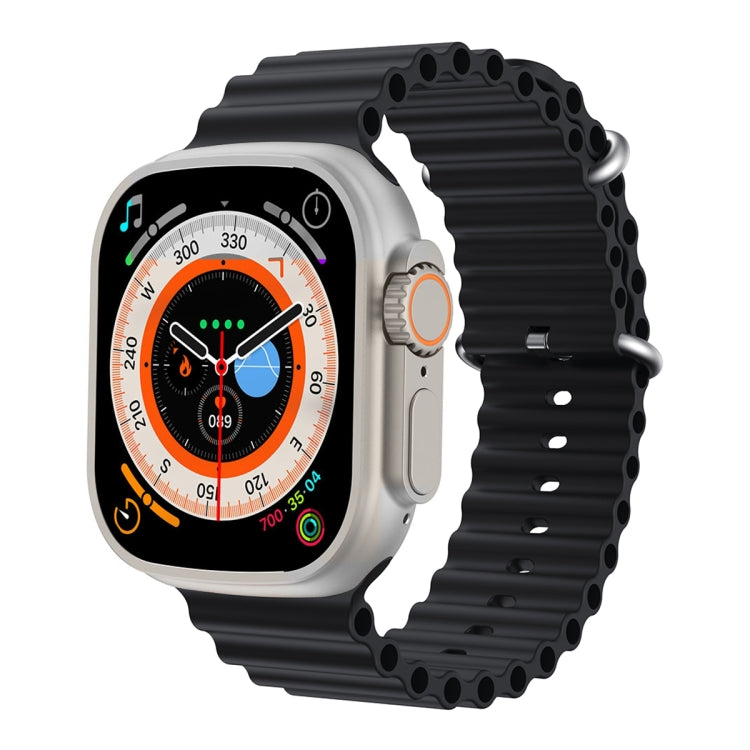 Montre intelligente à écran TFT Q8 Ultra 1,96 pouces, prend en charge la surveillance de la fréquence cardiaque / de la pression artérielle