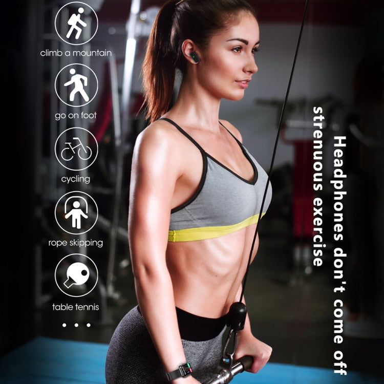 S6 TWS écouteur 1,91 pouces Bracelet intelligent prise en charge appel Bluetooth/surveillance de la santé