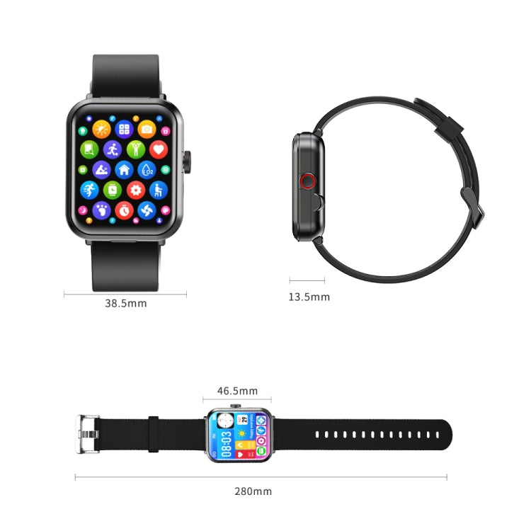 S6 TWS écouteur 1,91 pouces Bracelet intelligent prise en charge appel Bluetooth/surveillance de la santé