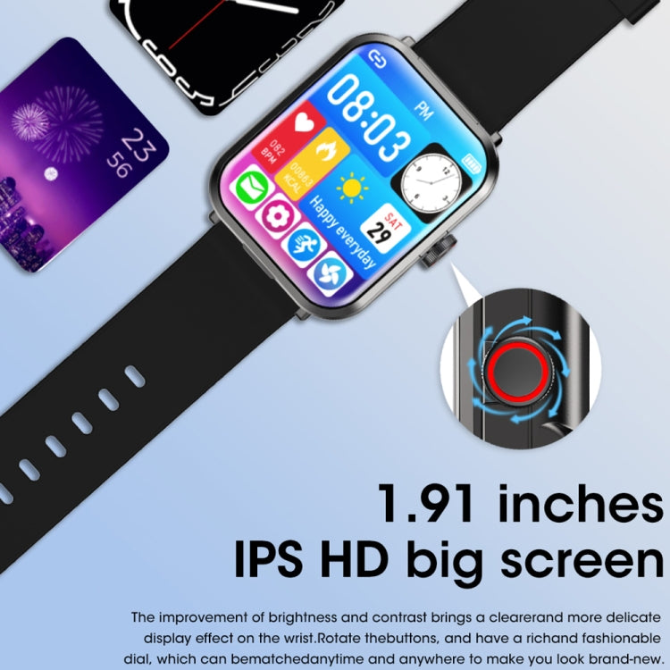 S6 TWS écouteur 1,91 pouces Bracelet intelligent prise en charge appel Bluetooth/surveillance de la santé