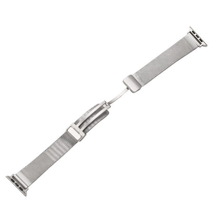 Bracelet de montre en métal à boucle déployante Milan, For Apple Watch Series 8&7 45mm, For Apple Watch Series 8&7 41mm