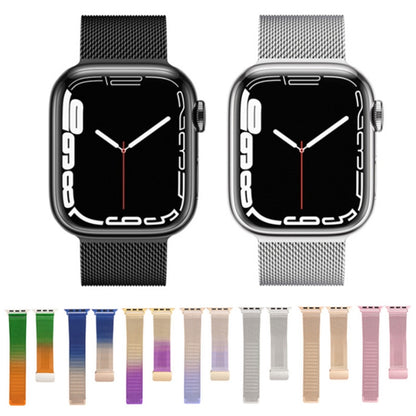 Bracelet de montre en métal à boucle déployante Milan, For Apple Watch Series 8&7 45mm, For Apple Watch Series 8&7 41mm