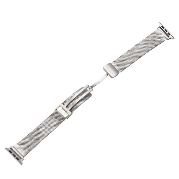 Bracelet de montre en métal à boucle déployante Milan, For Apple Watch Series 8&7 45mm, For Apple Watch Series 8&7 41mm