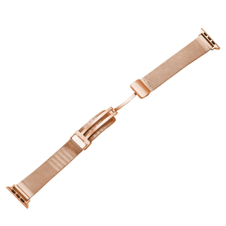 Bracelet de montre en métal à boucle déployante Milan, For Apple Watch Series 8&7 45mm, For Apple Watch Series 8&7 41mm