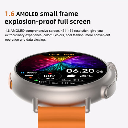 MT30 1,6 pouces écran HD bracelet en TPU montre intelligente prend en charge les appels vocaux/surveillance de l'oxygène sanguin, TPU Strap