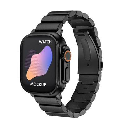 Bracelet de montre en alliage de titane à boucle plate, For Apple Watch Ultra 49mm / Series 8&7 45mm / SE 2&6&SE&5&4 44mm / 3&2&1 42mm, For Apple Watch Series 8&7 41mm / SE 2&6&SE&5&4 40mm / 3&2&1 38mm