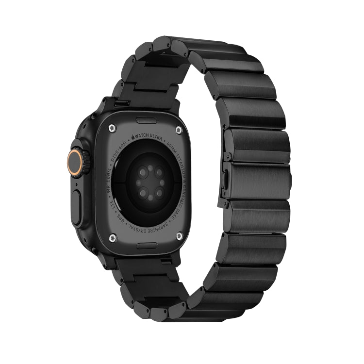Bracelet de montre en alliage de titane à boucle plate, For Apple Watch Ultra 49mm / Series 8&7 45mm / SE 2&6&SE&5&4 44mm / 3&2&1 42mm, For Apple Watch Series 8&7 41mm / SE 2&6&SE&5&4 40mm / 3&2&1 38mm