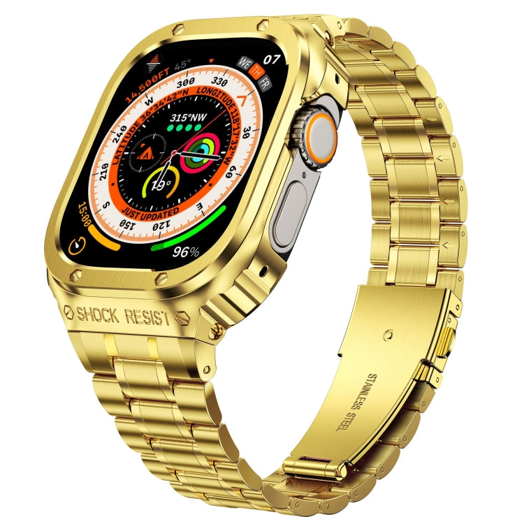 Boîtier de protection de montre intégré en métal, For Apple Watch Series SE 2025&6&SE&5&4 44mm, For Apple Watch Ultra 3 / 2 / 1 49mm, For Apple Watch Series 9 / 8 / 7 45mm
