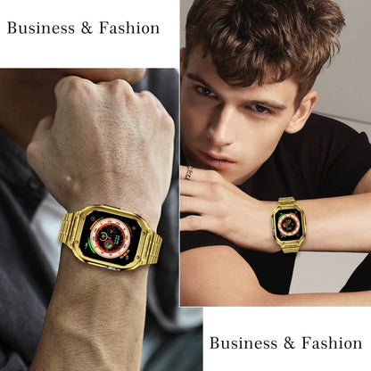 Boîtier de protection de montre intégré en métal, For Apple Watch Series SE 2025&6&SE&5&4 44mm, For Apple Watch Ultra 3 / 2 / 1 49mm, For Apple Watch Series 9 / 8 / 7 45mm
