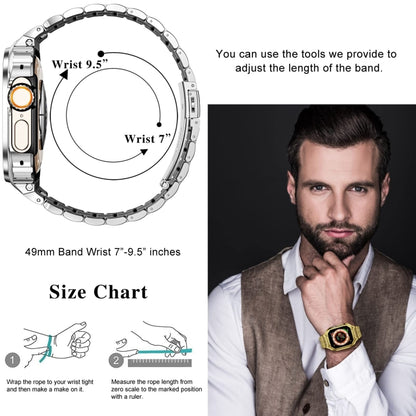Boîtier de protection de montre intégré en métal, For Apple Watch Series SE 2025&6&SE&5&4 44mm, For Apple Watch Ultra 3 / 2 / 1 49mm, For Apple Watch Series 9 / 8 / 7 45mm
