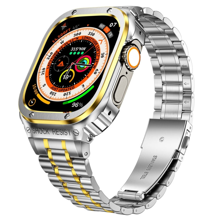 Boîtier de protection de montre intégré en métal, For Apple Watch Series SE 2025&6&SE&5&4 44mm, For Apple Watch Ultra 3 / 2 / 1 49mm, For Apple Watch Series 9 / 8 / 7 45mm