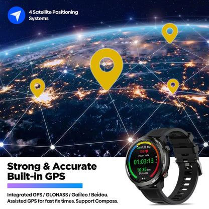 Zeblaze Stratos 2 Lite Écran IPS 1,32 pouces 5 ATM Montre intelligente GPS étanche, Prise en charge de la surveillance de la fréquence cardiaque / Mode sport, Stratos 2 Lite
