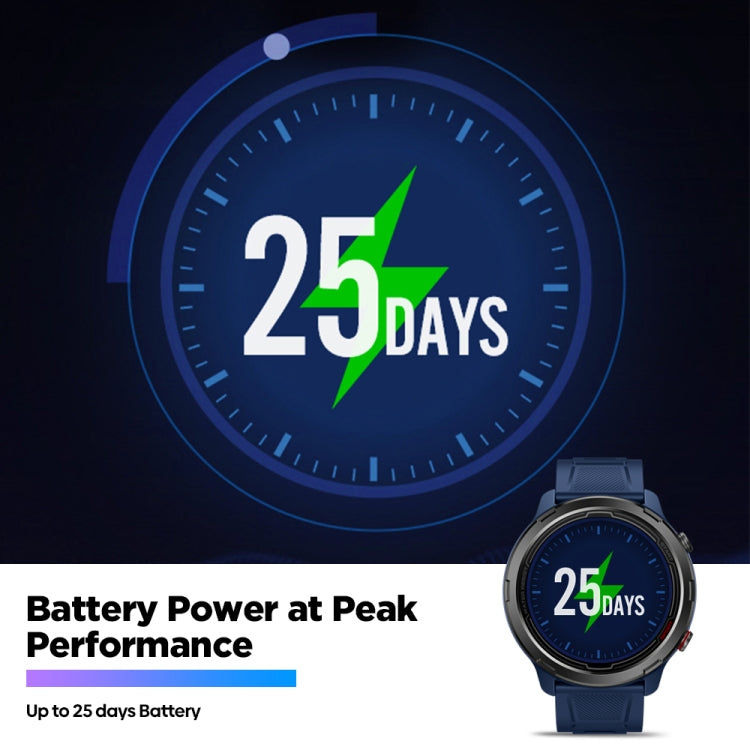 Zeblaze Stratos 2 Lite Écran IPS 1,32 pouces 5 ATM Montre intelligente GPS étanche, Prise en charge de la surveillance de la fréquence cardiaque / Mode sport, Stratos 2 Lite