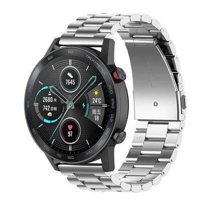 Bracelet de montre en acier inoxydable à trois perles de 22 mm, For Honor Watch GS 3i