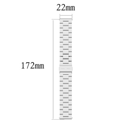 Bracelet de montre en acier inoxydable à trois perles de 22 mm, For Honor Watch GS 3i
