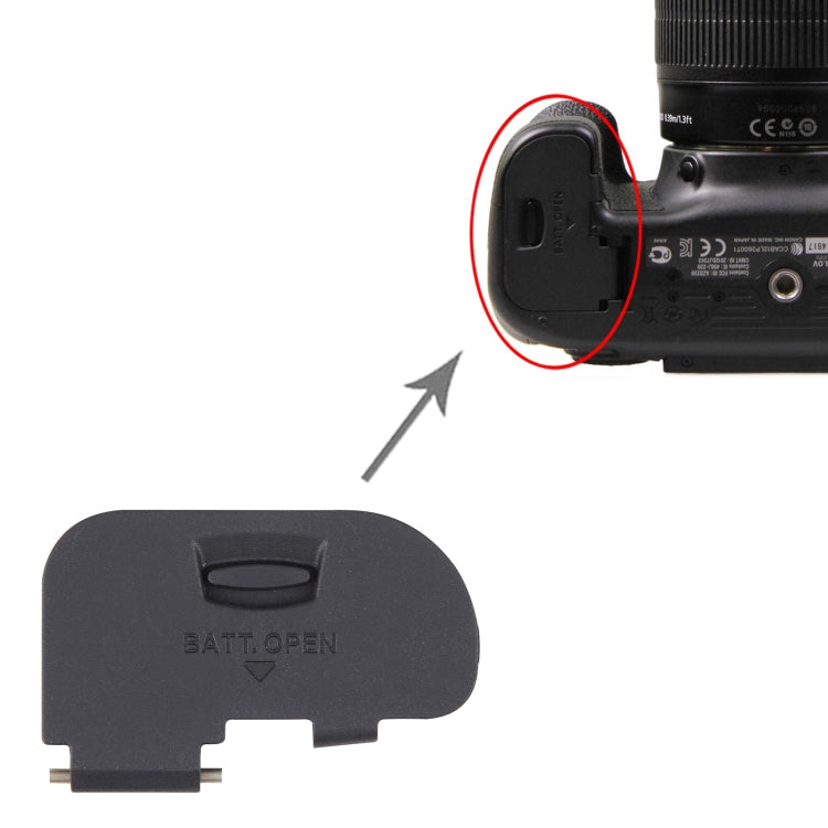Couvercle du compartiment de la batterie OEM, For Canon EOS 70D / EOS 80D, For Canon EOS 40D / EOS 50D, For Canon EOS 7D, For Canon EOS 350D / EOS 400D, For Canon EOS 1100D, For Canon EOS 450D / EOS 500D / EOS 1000D, For Canon EOS 5D Mark II           ...