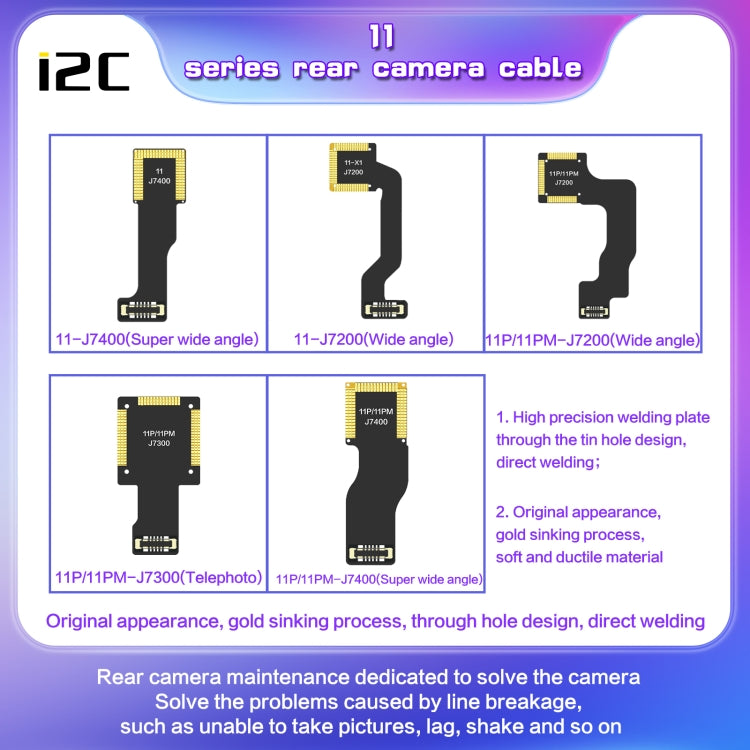 Câble de caméra téléobjectif arrière i2C