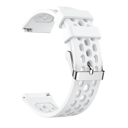 Bracelet de montre en silicone à trou rond de couleur unie, For Huawei Watch GT 2e
