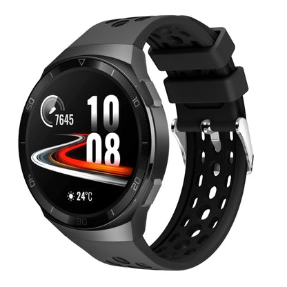 Bracelet de montre en silicone à trou rond de couleur unie, For Huawei Watch GT 2e