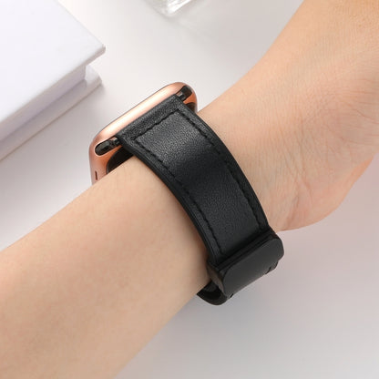 Bracelet de montre en cuir de silicone pliable magnétique, For Apple Watch Series 8&7 41mm