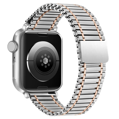 Bracelet de montre en acier inoxydable magnétique à chaîne, For Apple Watch Series 8&7 41mm / SE 2&6&SE&5&4 40mm / 3&2&1 38mm, For Apple Watch Ultra 49mm / Series 8&7 45mm / SE 2&6&SE&5&4 44mm / 3&2&1 42mm