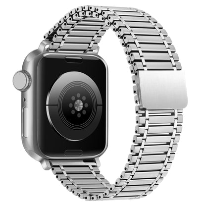 Bracelet de montre en acier inoxydable magnétique à chaîne, For Apple Watch Series 8&7 41mm / SE 2&6&SE&5&4 40mm / 3&2&1 38mm, For Apple Watch Ultra 49mm / Series 8&7 45mm / SE 2&6&SE&5&4 44mm / 3&2&1 42mm