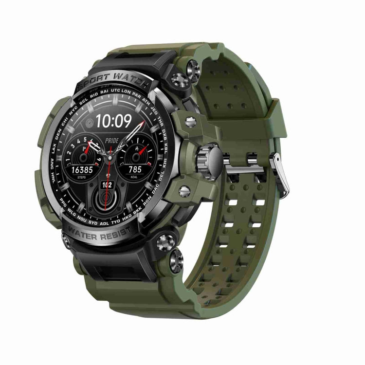 LC16 1,32 pouces IP68 Montre intelligente de sports de plein air étanche, Prise en charge des appels Bluetooth / Surveillance de la fréquence cardiaque