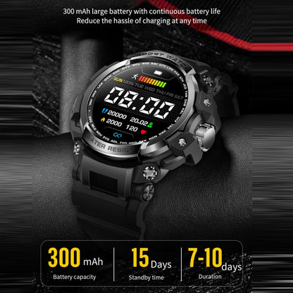 LC16 1,32 pouces IP68 Montre intelligente de sports de plein air étanche, Prise en charge des appels Bluetooth / Surveillance de la fréquence cardiaque