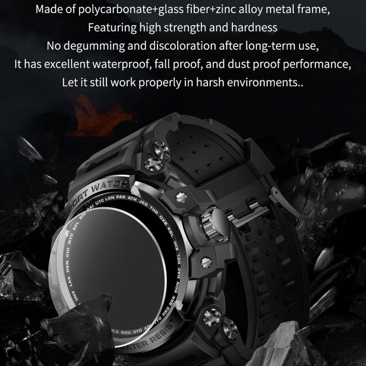 LC16 1,32 pouces IP68 Montre intelligente de sports de plein air étanche, Prise en charge des appels Bluetooth / Surveillance de la fréquence cardiaque