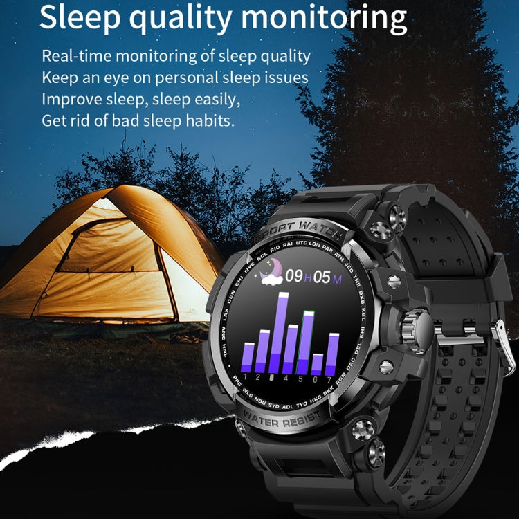LC16 1,32 pouces IP68 Montre intelligente de sports de plein air étanche, Prise en charge des appels Bluetooth / Surveillance de la fréquence cardiaque