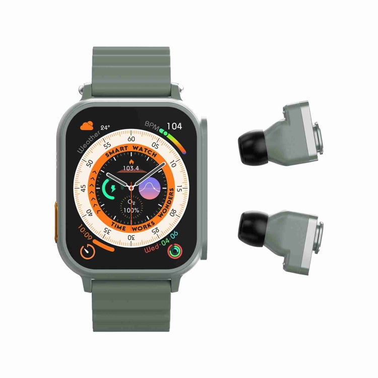 N22 2 en 1 1,96 pouces HD Display Sport Bluetooth Call Earphone Smart Watch