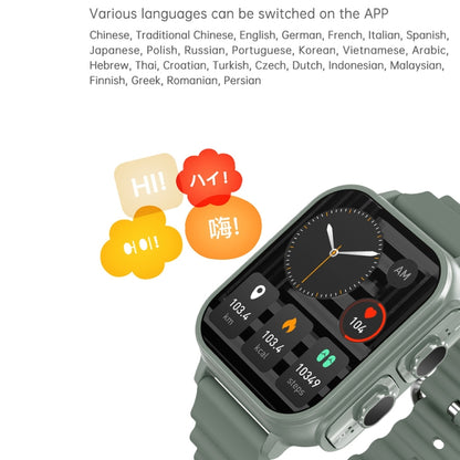 N22 2 en 1 1,96 pouces HD Display Sport Bluetooth Call Earphone Smart Watch