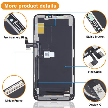 Écran LCD OLED souple pour avec assemblage complet du numériseur