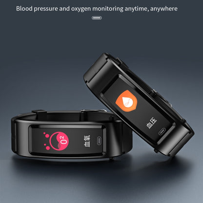 Bracelet intelligent pour écouteurs Bluetooth B7, prise en charge de la surveillance du sommeil/surveillance de l'oxygène sanguin/surveillance de la fréquence cardiaque