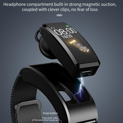 Bracelet intelligent pour écouteurs Bluetooth B7, prise en charge de la surveillance du sommeil/surveillance de l'oxygène sanguin/surveillance de la fréquence cardiaque