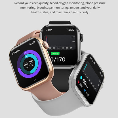 La montre intelligente à écran carré IW9 de 2,05 pouces prend en charge les appels Bluetooth / la surveillance de l'oxygène sanguin