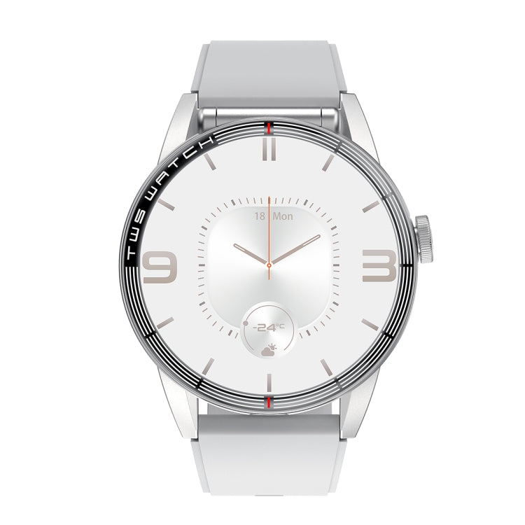 R6 1,32 pouces écran rond 2 en 1 Bluetooth écouteur montre intelligente, prise en charge des appels Bluetooth/surveillance de la santé