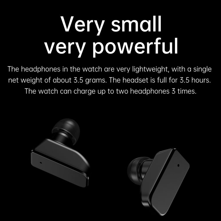 R6 1,32 pouces écran rond 2 en 1 Bluetooth écouteur montre intelligente, prise en charge des appels Bluetooth/surveillance de la santé