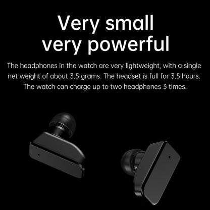 R6 1,32 pouces écran rond 2 en 1 Bluetooth écouteur montre intelligente, prise en charge des appels Bluetooth/surveillance de la santé