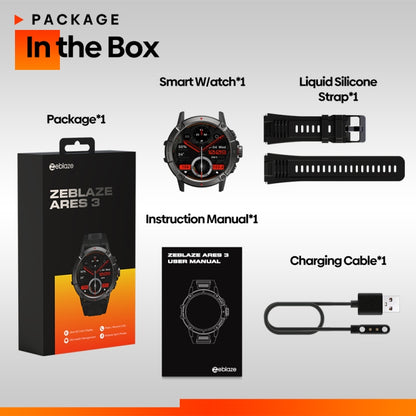 Zeblaze Ares 3 La montre intelligente à écran IPS de 1,52 pouces prend en charge la surveillance de la santé / les appels vocaux