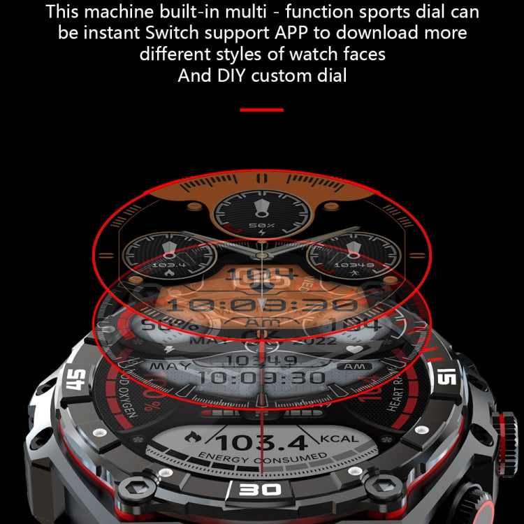 CT18 La montre intelligente à écran AMOLED de 1,43 pouce prend en charge la détection d'appel Bluetooth / d'oxygène sanguin