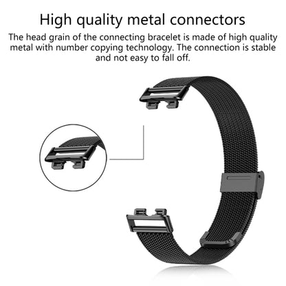 Bracelet de montre Milan en maille métallique en acier inoxydable 16 mm, For Huawei Band 8