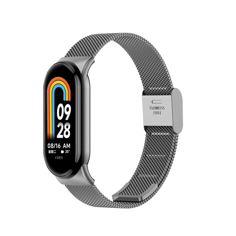 Bracelet de montre en métal à boucle milanaise, For Xiaomi Mi Band 8