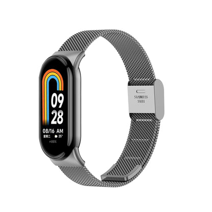 Bracelet de montre en métal à boucle milanaise, For Xiaomi Mi Band 8