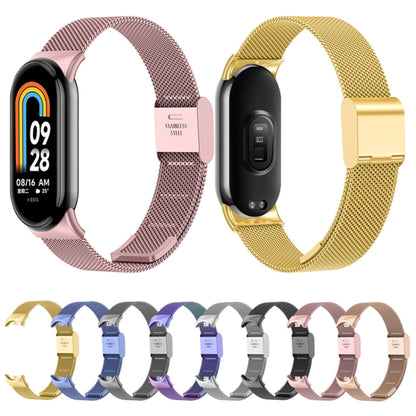 Bracelet de montre en métal à boucle milanaise, For Xiaomi Mi Band 8