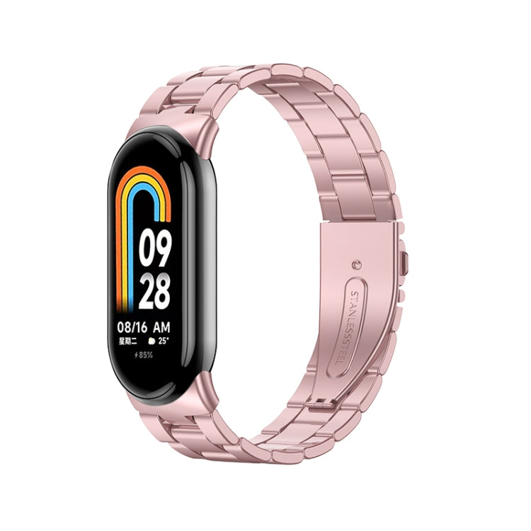 Bracelet de montre en métal à trois perles milanaise, For Xiaomi Mi Band 8