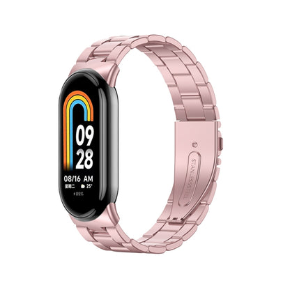 Bracelet de montre en métal à trois perles milanaise, For Xiaomi Mi Band 8