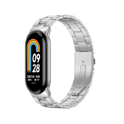Bracelet de montre en métal à trois perles milanaise, For Xiaomi Mi Band 8